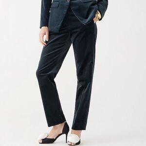 Ann Taylor Signature Fit Black Velvet Trousers